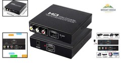 High Resolution HDMI to RCA Converter, Supports 4K Input and 1080P Output