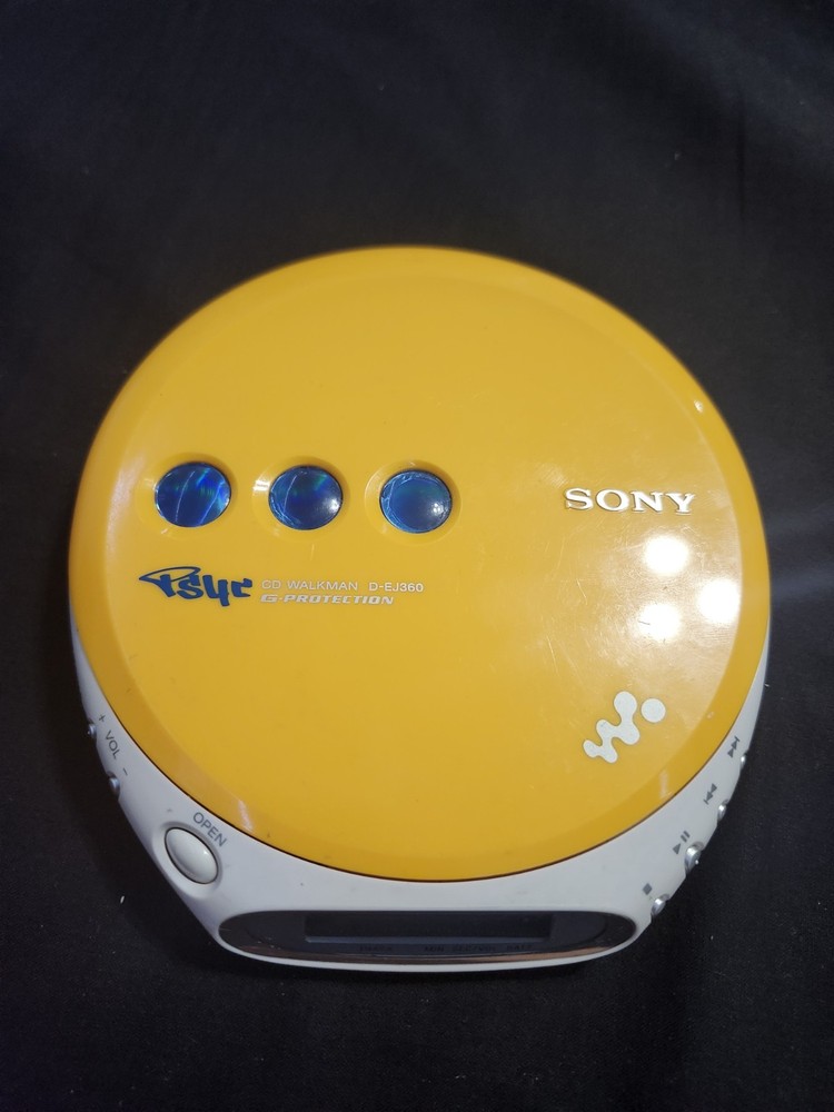 Sony Walkman Portable CD Player D-EJ360 Yellow – TESTED