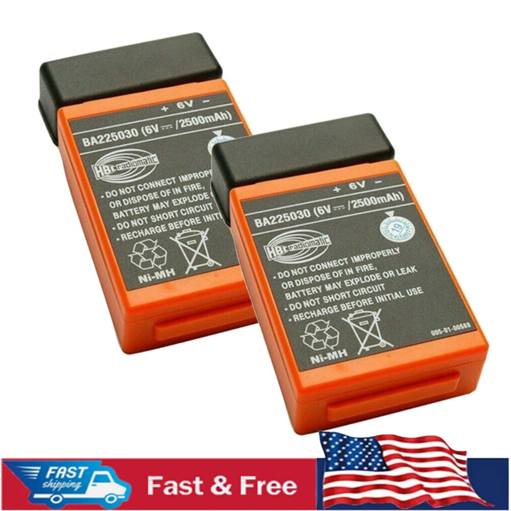 2pcs BA225030 6V Ni-Mh Battery For HBC Crane remote Pump truck Battery US 2500mA