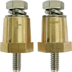 M6 Thread Brass Battery Terminal Charging Posts, Battery Post Adapter
