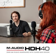 M~AUDIO HDH40 Studio Headphones, Closed Back, 2.7m Cable