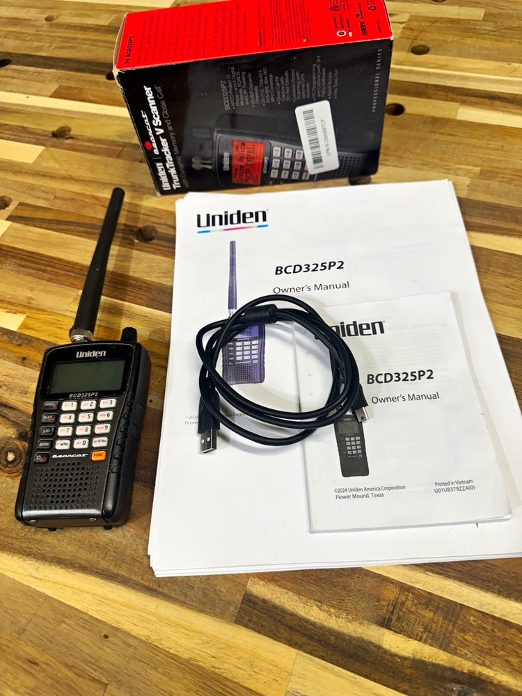 Uniden BCD325P2 TrunkTracker V Digital Trunking Scanner VHF/UHF NOAA Black