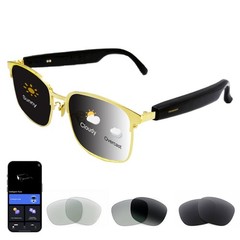 24k gold-plated frame,AI translation smart glasses with chat GPT Bluetooth ma…