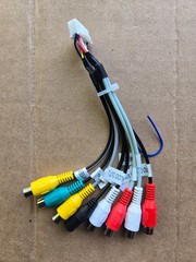 20 Pin Car Radio RCA Audio Replacement Harness with 8 Female RCA Connector