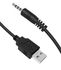 3.5mm Male Aux Audio Jack To Usb 2.0 Male Charge Cable Adapter Cord 2pack Audio