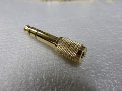 Lot of 120 – Stereo Audio Headphone Adapter 3.5mm 1/8 Female to 6.35mm 1/4 Male