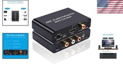 Digital Analog Audio Extractor 96KHz HDMI ARC Optical Coaxial DAC Converter