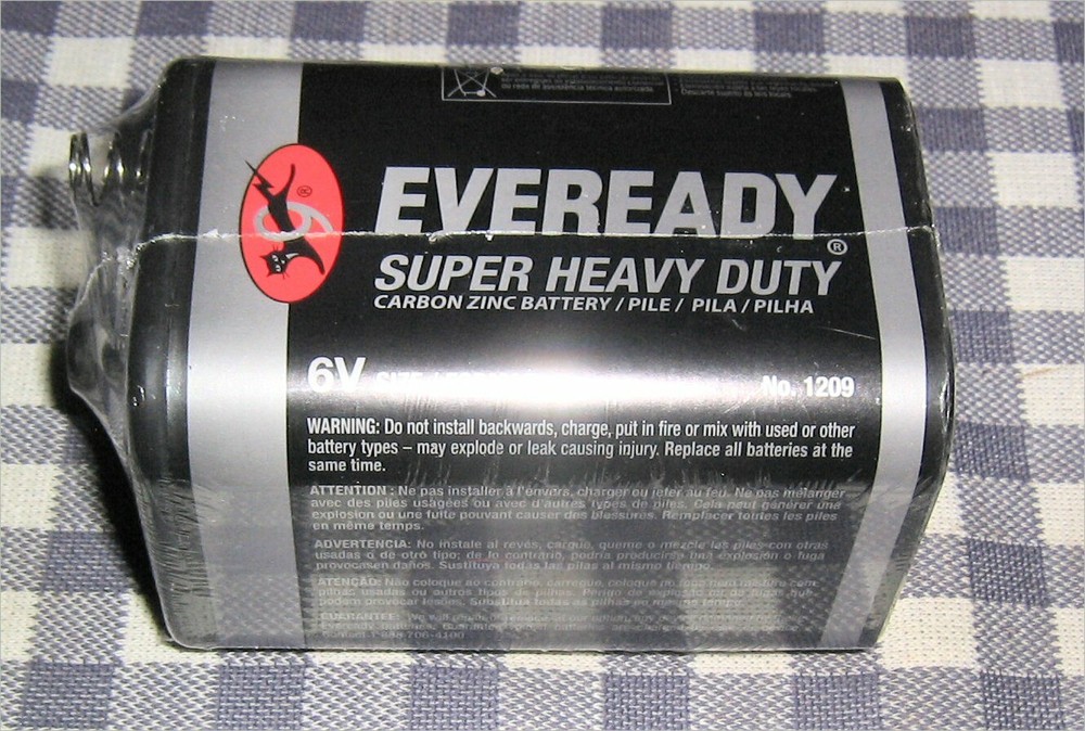 EVEREADY 1209 6 V Super Heavy Duty Lantern Battery