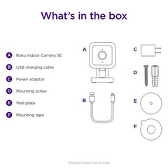 Roku CS1000 Camera SE Wired Indoors Security Camera