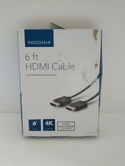 Open Box Insignia – 6′ HDMI Cable, Ultra HD, 4k UHD – Black – NS-PG06501 J5