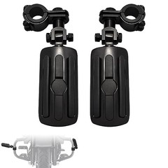 1″,1.25″Highway Footpegs, Adjustable Highway Peg w/ 3 Black and Rubber Style