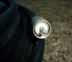 Belden 9913 RG-8 Coaxial Cable 50 Ohms N(m) / PL-259 50ft Very Good Condition