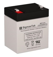 SigmasTek Replacement SLA Battery For Leoch DJW12- 4.5 12V 5 AH F1 Battery