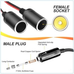 Dual Car Cigarette Lighter Splitter Charger Power Socket Adapter 12v Outlet Lot