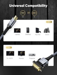 New HDMI A to DVI Adapter Cable 6Ft High Speed Gold-Plated Plug/Play Fast Ship