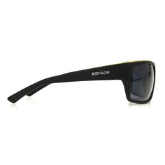 Body Glove Waterman Rectangle Sunglasses, Black, 58 mm 58 mm, Black