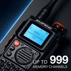 Baofeng K6 5W Tri-Band Ham Radio UHF/VHF/1.25M/NOAA/FM/Air Receiver Type-C 999CH