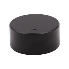 1Pc 48*22mm Black High end Machined Solid Aluminum Pointer Knob Volume screw
