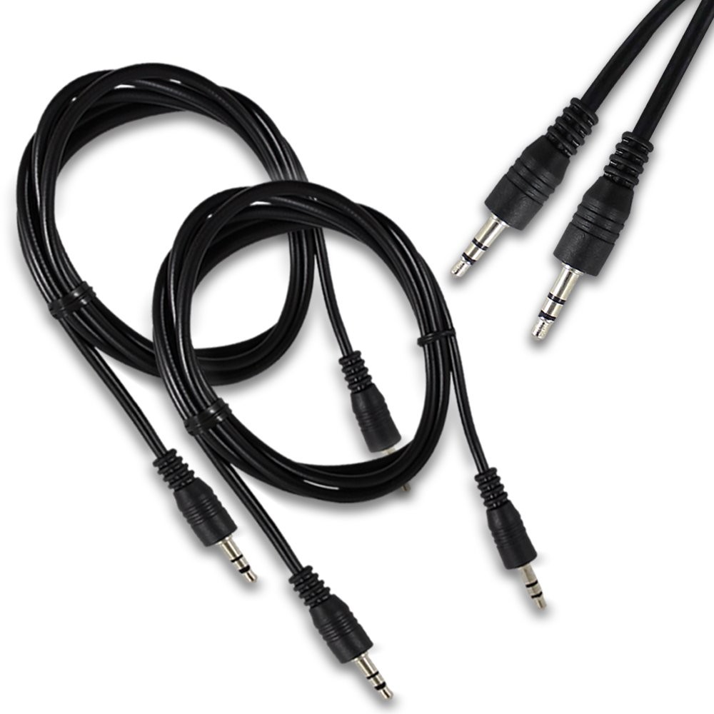 Fenzer 2 Pack AUX Cable, (6.6ft/2m, Hi-Fi Sound) 3.5mm TRS Auxiliary 6.6ft/2m