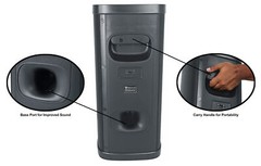 Rockville BASS PARTY 65 V2 1200w Battery Powered LED Bluetooth Speaker Mic Input