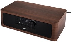 Stereo Shelf System CD Player Bluetooth FM Radio USB Aux Optical Brown CD25