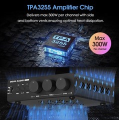 Douk Audio M1 MAX 300W Bluetooth Digital Amplifier Receiver TPA3255 Stereo Amp