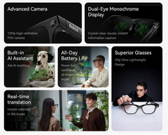 Rokid Glasses AI&AR Smart Glasses 12MP Cam 89 Langs Live Translation