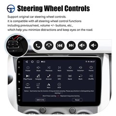 Rotatable 10.1” Android 15 Touch Screen Car Stereo Radio GPS Wifi Single 1 DIN