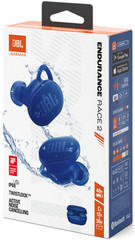JBL Endurance Race 2 TWS IP68 Waterproof Dustproof Sport Earbuds (Blue)