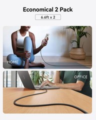 Iniu Usb C To Usb C Cable 240W Charging Type C Charger Cord Braided Usbc Cable