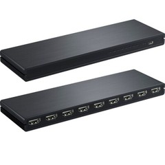 8 Port 1 In 8 Out 1×8 HDMI Splitter Audio Video 1080P Hub For HD HDTV 4K 3D DVD
