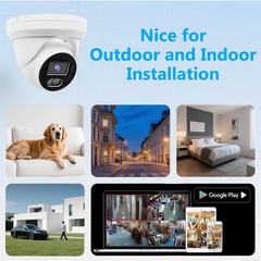 8MP PoE IP Full Color Night Vision Camera Outdoor/Indoor Metal Housing 2.8mm