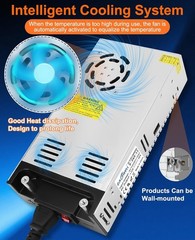 Universal 110V to 12V AC/DC Power Converter, 30A, 360W with Smart Cooling