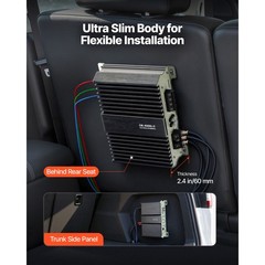 Uimoso Monoblock Car Amplifier Class D Subwoofer Amp 400W RMS 1/2/4 Ohm
