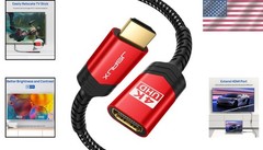 10FT Red HDMI Extension Cord – High-Speed Connectivity for Devices and Displays