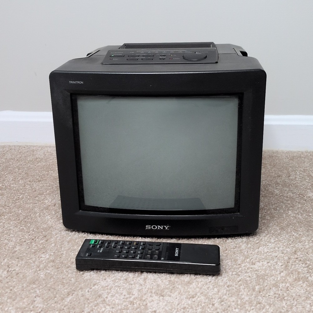 SONY TRINITRON KV-10FMV20 10″ CRT Retro Gaming Television TV Mega Bass + REMOTE