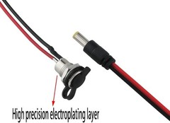 5.5 x 2.1 mm DC Power Connector 4Set 2.1mm x 5.5mm DC Power Jack Socket Threaded