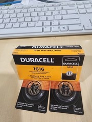 2 pc DURACELL CR1616 3v LITHIUM BATTERY CR 1616 CMOS KEY FOBS Exp 2034