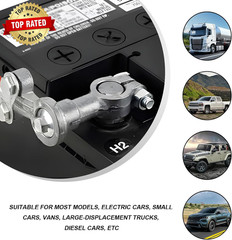 4PCS Car Battery Connectors Positive and Negative Lead Top Post to Side Terminal