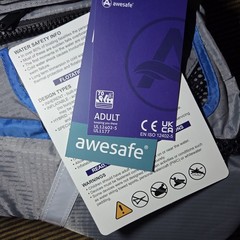 Awesafe Adult Watersport Universal Life Vest Adult X-Small/Small, Blue NEW