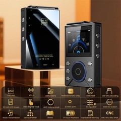 Pocket-Sized Hi-Fi 50-Hour Lossless Sound 32 GB TF Card Expansion Music Player