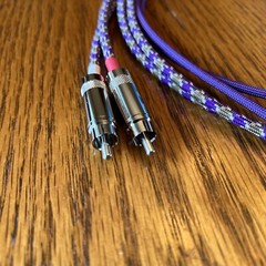 4 Ft Audiophile Turntable Phono RCA Cables w/Ground Low Capacitance pro ject
