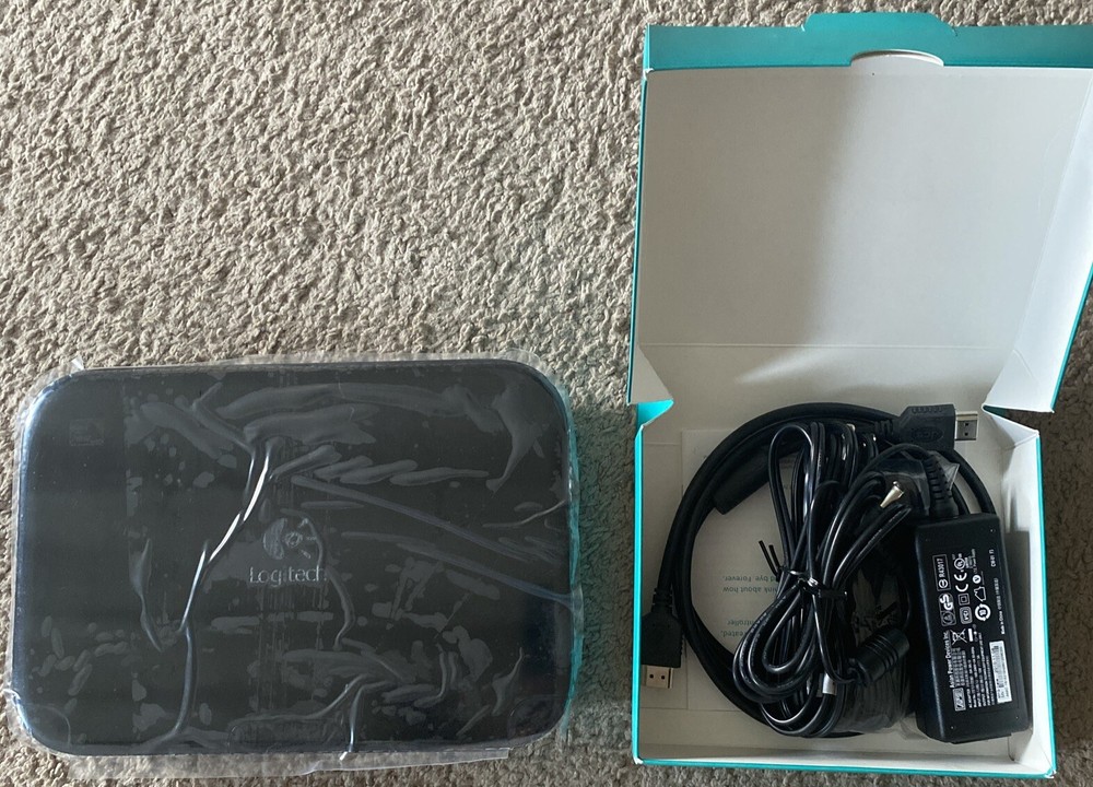 Logitech Revue D-R0001 Black Wireless Wi-Fi HDMI with Google TV Media Streamer