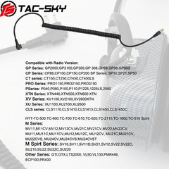 TS 2 PIN to 5 Pin Cord Cable Compatible with Motorol Radios 2-Pin GP2000/GP2100