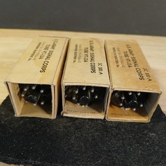 3 Pcs. RCA / Western Electric VT-134 12A6 Metal Tubes NOS New in Box US Army