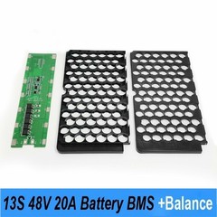 13S 48V 52V 20A 18650 Li-ion Battery BMS Protection Board for E-Bike/E-scooter