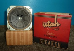 Utah Q427 Field Coil Radio Speaker 4in 4/2.6K Ohms NOS
