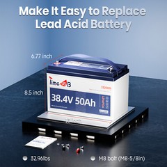 Used 36V 50Ah Lithium Battery With Low-Temp Cutoff Protection For TrollingMotor