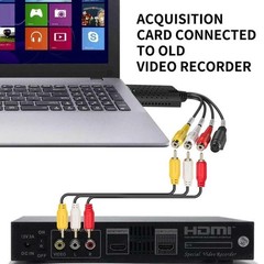 VHS to Digital Converter,USB 2.0 Video Converter Capture Card,RCA to USB Audi…
