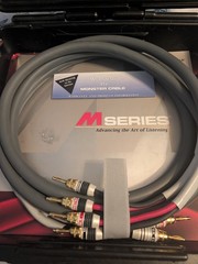 Monster Cable M-Series M1.4s Bi-Wire Speaker Cables W/3 10ft/3m Pair – CIB